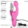 Vibrador estimulador punto g con masejador de clitoris y carga USB